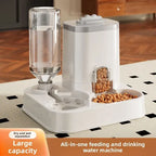 Large Capacity Pet Automatic Feeders and Water Dispensers Suitable for Cats and Dogs.