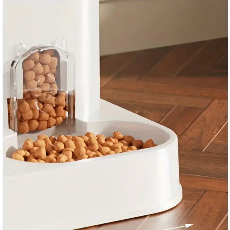 Large Capacity Pet Automatic Feeders and Water Dispensers Suitable for Cats and Dogs.