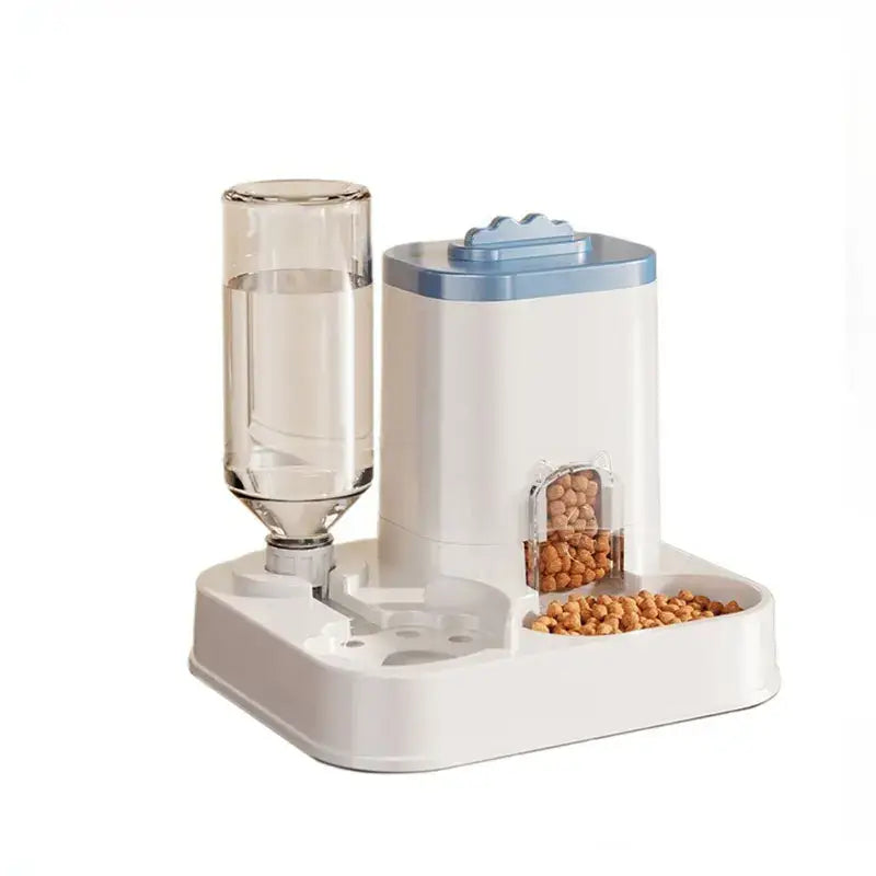 Large Capacity Pet Automatic Feeders and Water Dispensers Suitable for Cats and Dogs - blue