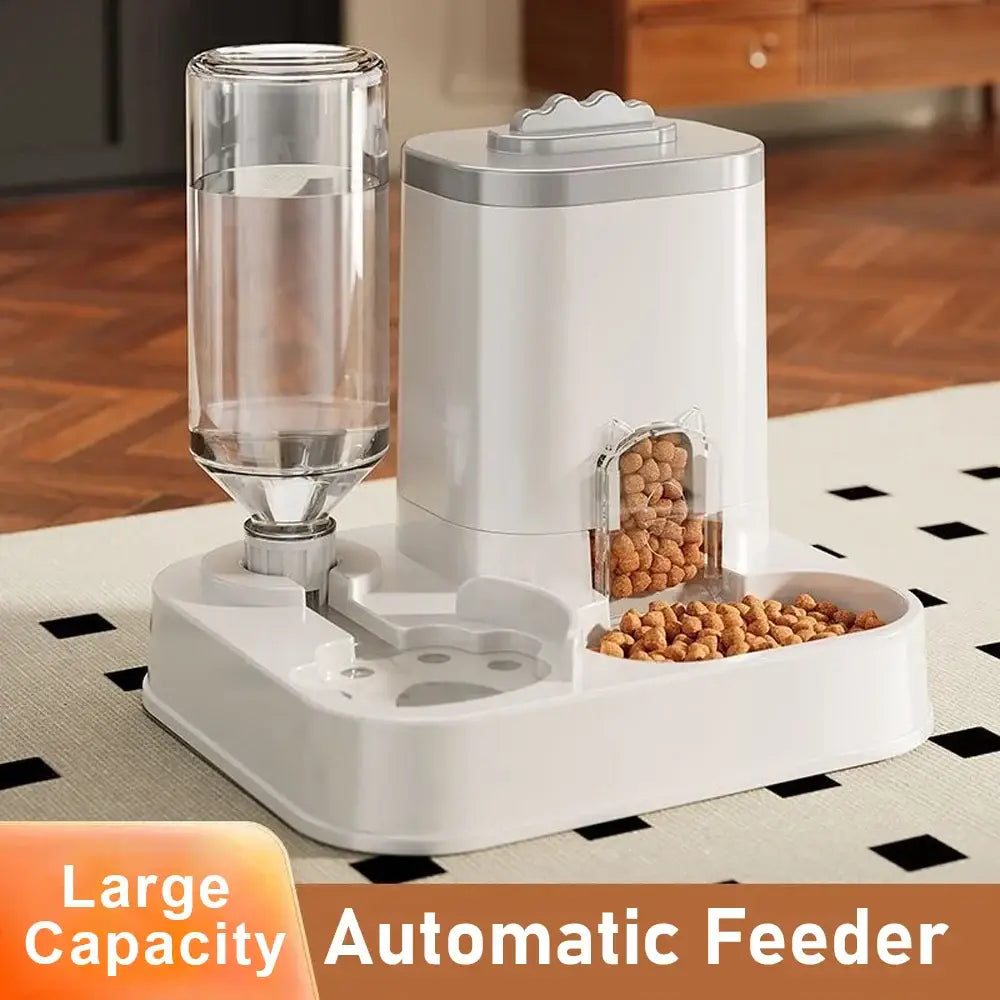 Large Capacity Pet Automatic Feeders and Water Dispensers Suitable for Cats and Dogs