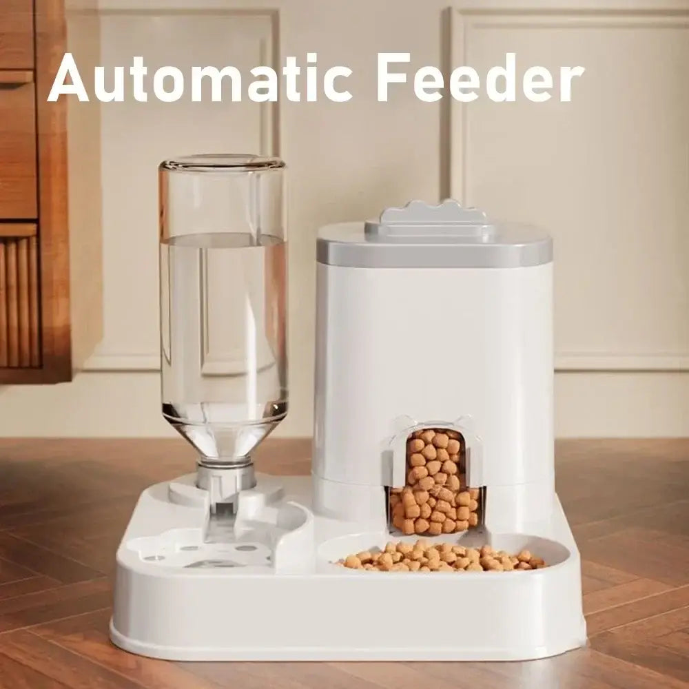 Large Capacity Pet Automatic Feeders and Water Dispensers Suitable for Cats and Dogs