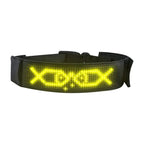 LED Dog Collar DIY ID LED Tag Nameplate Night Glowing Pet Collars Adjustable Safety Puppy Collar for Small Medium Large