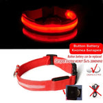 Led Dog Collar Light Anti-lost Collar For Dogs Puppies Night Luminous Supplies Pet Products Accessories USB