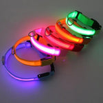 LED Glowing Dog Collar Adjustable Flashing Rechargea Luminous Collar Night Anti-Lost Dog Light HarnessFor Small Dog Pet
