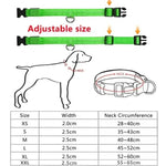 LED Glowing Dog Collar Adjustable Flashing Rechargea Luminous Collar Night Anti-Lost Dog Light HarnessFor Small Dog Pet