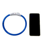 LED Light Dog Collar USB Charging Luminous Anti-Lost Necklace for Large Medium Small Dogs Pet Safety Accessory