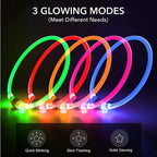 Led Luminous Dog Collar Light USB Charging Necklace Flashing DIY Glowing Safety Anti Lost Cat Dogs Collar Accessories