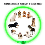 Led Luminous Dog Collar Light USB Charging Necklace Flashing DIY Glowing Safety Anti Lost Cat Dogs Collar Accessories
