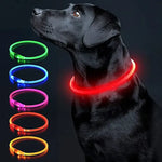 Led Luminous Dog Collar Light USB Charging Necklace Flashing DIY Glowing Safety Anti Lost Cat Dogs Collar Accessories