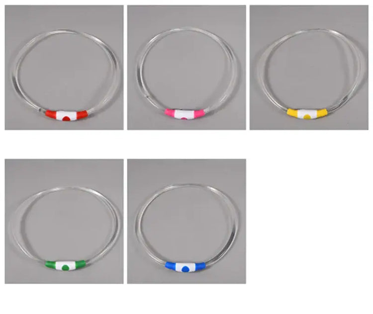 Led Luminous Dog Collar Light USB Charging Necklace Flashing DIY Glowing Safety Anti Lost Cat Dogs Collar Accessories