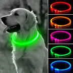Led Usb Dog Collar Pet Dog Night Luminous Charge Collar Led Night Safety Flashing Glow Dog Loss Prevention Collar Pet