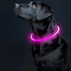 Led Usb Dog Collar Pet Dog Night Luminous Charge Collar Led Night Safety Flashing Glow Dog Loss Prevention Collar Pet
