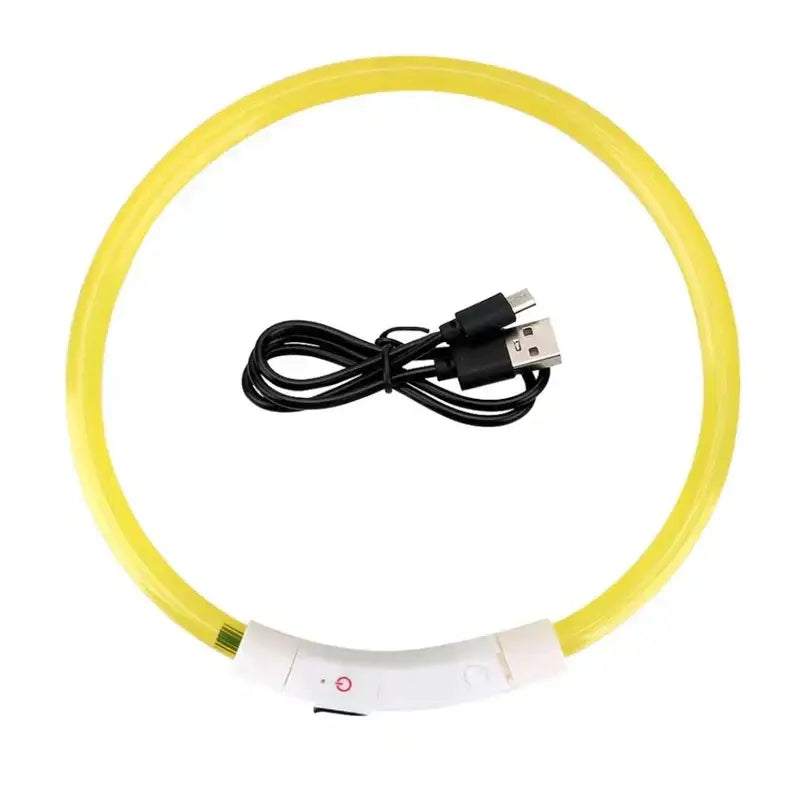 Led Usb Dog Collar Pet Dog Night Luminous Charge Collar Led Night Safety Flashing Glow Dog Loss Prevention Collar Pet