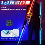 Lightsaber Laser Sword Toy Retractable Finger Rotating 12 Color Change Luminous Soundfonts Force FX FOC Blaster Toys