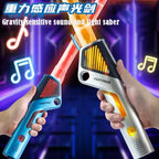 Lightsaber Laser Sword Toy Retractable Finger Rotating 12 Color Change Luminous Soundfonts Force FX FOC Blaster Toys