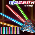 Lightsaber Laser Sword Toy Retractable Finger Rotating 12 Color Change Luminous Soundfonts Force FX FOC Blaster Toys
