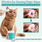 Lingettes douces pour les oreilles des animaux