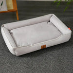 Lit carré pour chien Four Season - Light Gary / XL-84x56x14cm