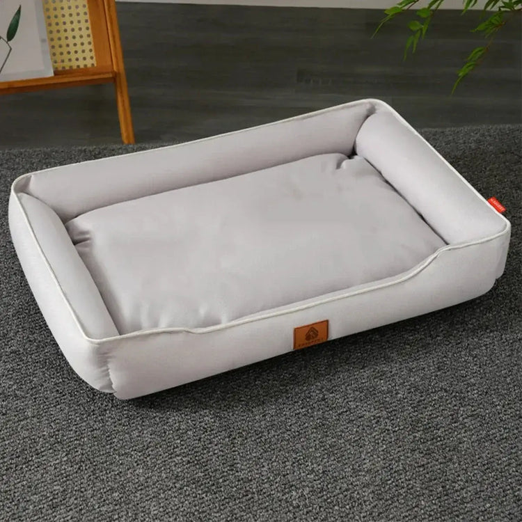 Lit carré pour chien Four Season - Light Gary / XL-84x56x14cm