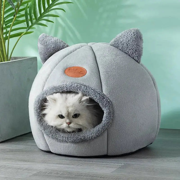 Lit chat hiver confortable pour nuits froides, douillet et chaud 