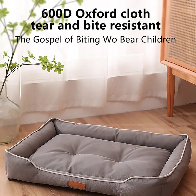Lit Chien Imperméable Oxford | Confort Durable PawFrance