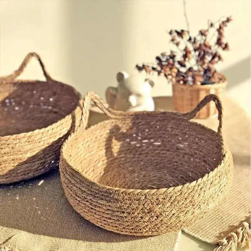 Lit chat naturel tressé – Confort premium | PawFrance