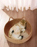 Lit chat naturel tressé
