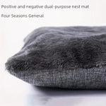 Lit chat semi‑fermé confortable – PawFrance Premium