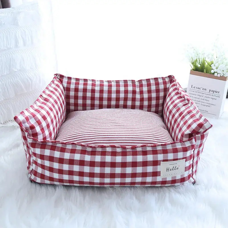 Lit chien chat confortable - Red / M 60X50X20CM