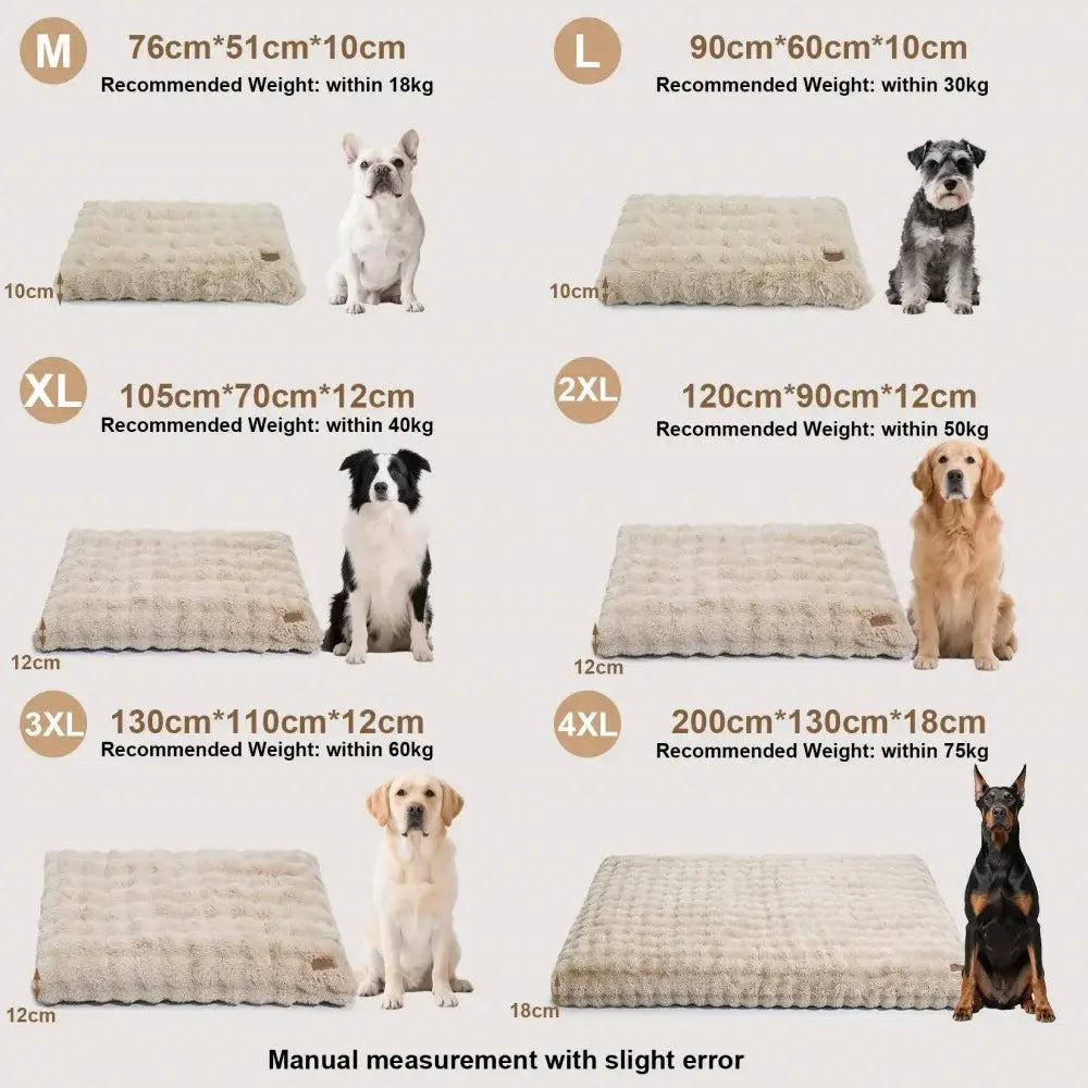 Lit Chien Confortable Ultra Doux - Khaki and Beige / 4XL / GERMANY