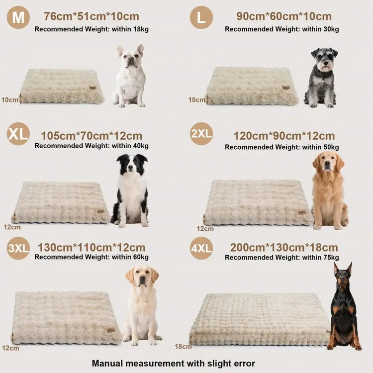 Lit Chien Confortable Ultra Doux - Khaki and Beige / 4XL / GERMANY