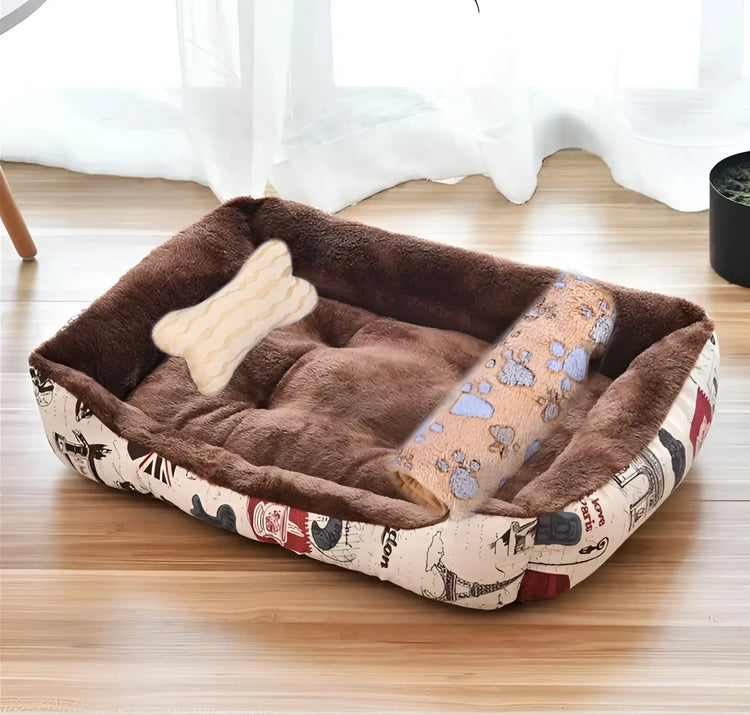 Lit chien grande taille confortable - 3in1 16 / 76x56 cm