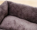 Lit chien peluche antidérapan
