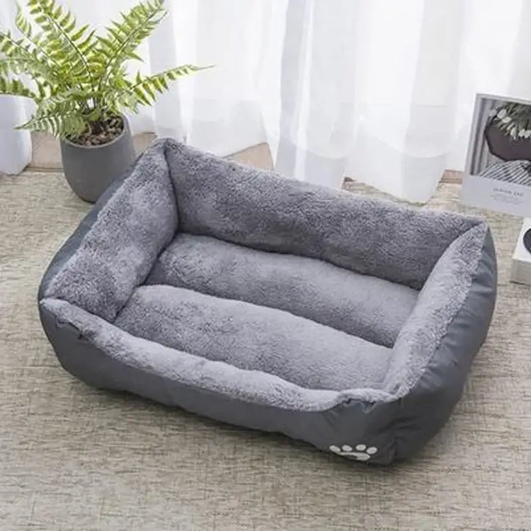 Lit chien peluche antidérapan - GRAY / XS(old)