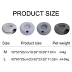 Lit donut pour chat en feutre doux – espace cosy pour chat