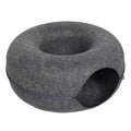 Lit donut pour chat en feutre doux – structure résistante