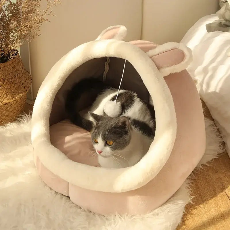 Lit Douillet Chat Profond | Confort Anti-Stress PawFrance