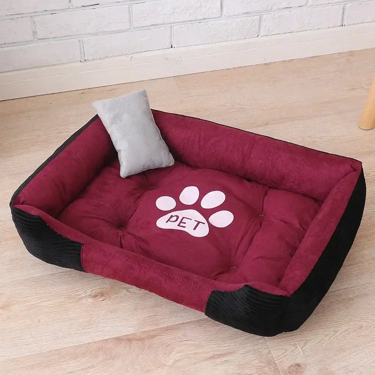 Lit pour Chien Confortable - Wine Red / 65X50cm