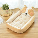 Lit pour chien hiver moelleux - Beige Akita / XL-below 30kg / China Mainland