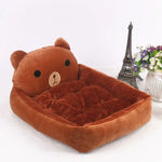 Lit pour chien hiver moelleux - Brown Bear / XL-below 30kg / China Mainland