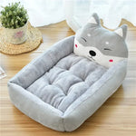 Lit pour chien hiver moelleux - Gray Akita / M-below 6.0kg / China Mainland
