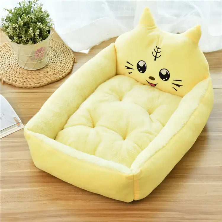 Lit pour chien hiver moelleux - Yellow Tiger / M-below 6.0kg / China Mainland