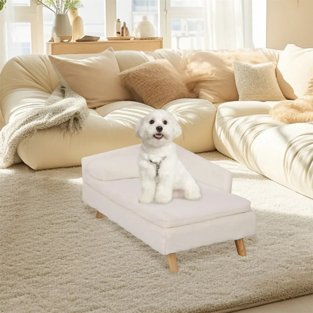 Lit surélevé en bois pour animaux de compagnie
