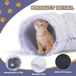 Tunnel Douillet pour Chat | Lit tunnel en peluche pour chat