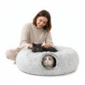Tunnel Douillet pour Chat | Lit tunnel en peluche pour chat