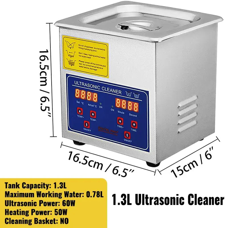 Machine de nettoyage portable à ultrasons - 1.3L / CZECH REPUBLIC