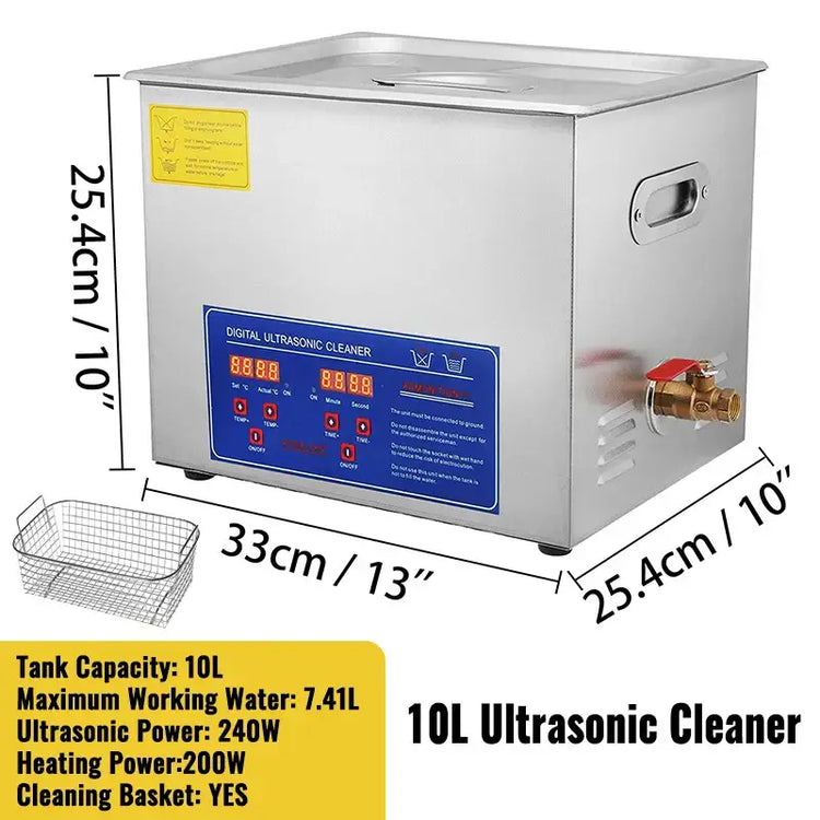 Machine de nettoyage portable à ultrasons - 10L / CZECH REPUBLIC