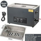 Machine de nettoyage ultrasonique numérique - 30L-600W-220V / EU / france