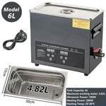 Machine de nettoyage ultrasonique numérique - 6L-180W-220V / EU / france