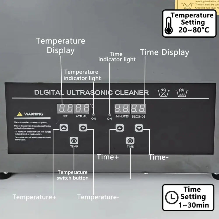 Machine de nettoyage ultrasonique numérique